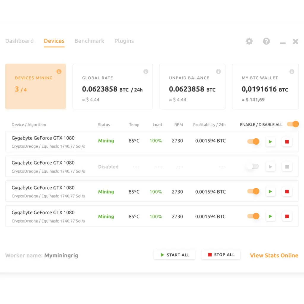 NiceHash cloud mining platform for easy cryptocurrency mining services